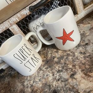 Rae Dunn super star starfish mugs